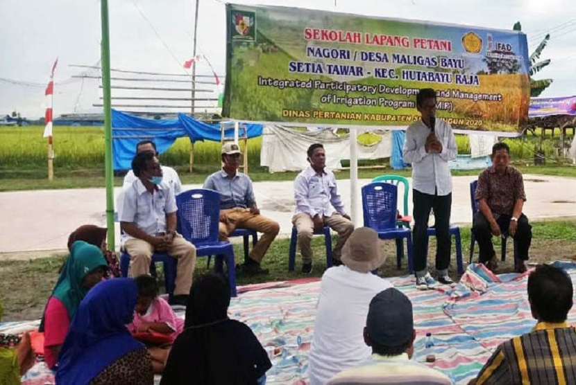 Rembug Tani bagi Poktan Setia Tawar merupakan salah satu bagian dari 10 paket kegiatan SL petani penangkar padi Program IPDMIP yang digelar oleh District Project Implementation Unit (DPIU)
