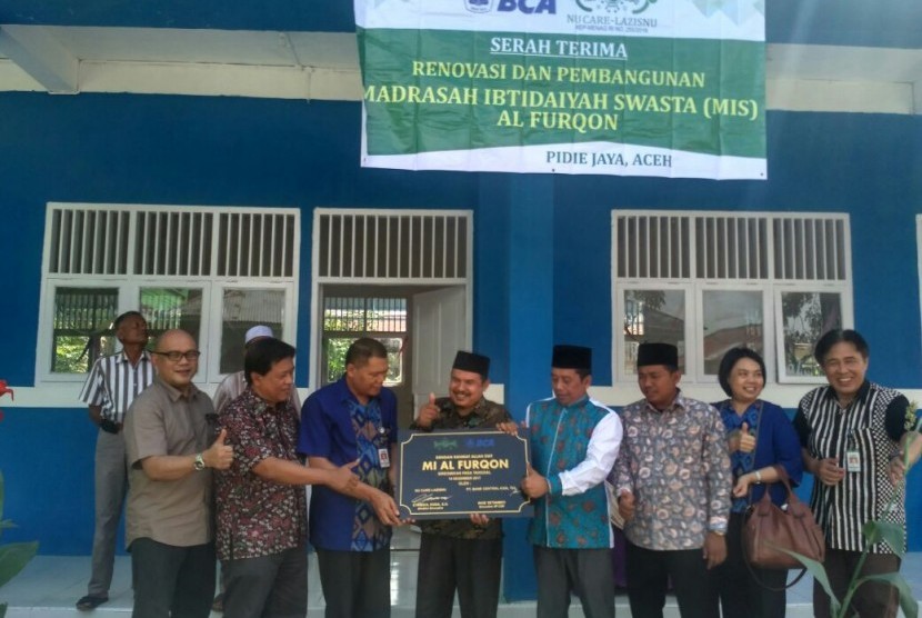 renovasi sekolah di Aceh oleh Lazisnu-nu care