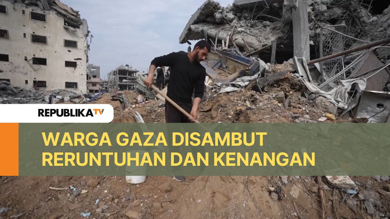 Reruntuhan kota Gaza