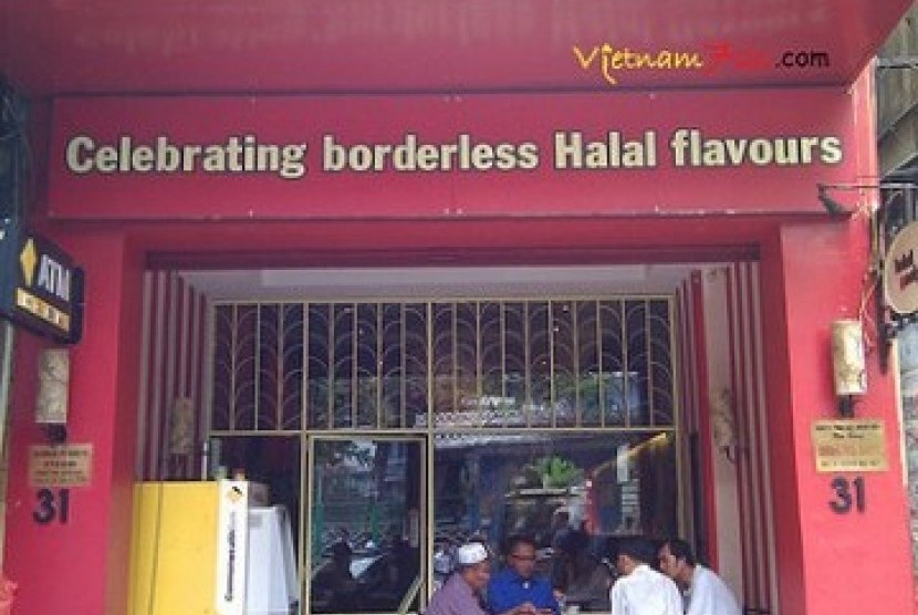 resto halal di Vietnam. Ilustrasi
