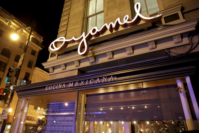 Restoran meksiko Oyamel di Washington DC, tempat Michell Obama merayakan ulang tahunnya bersama Presiden Obama dan sahabat-sahabatnya pada 17 Januari 2016.