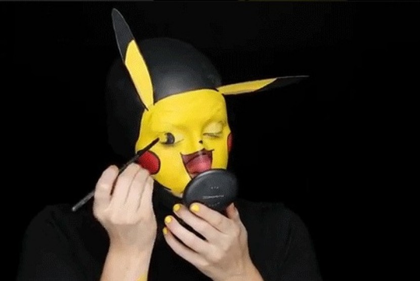 Riasan wajah Pikachu