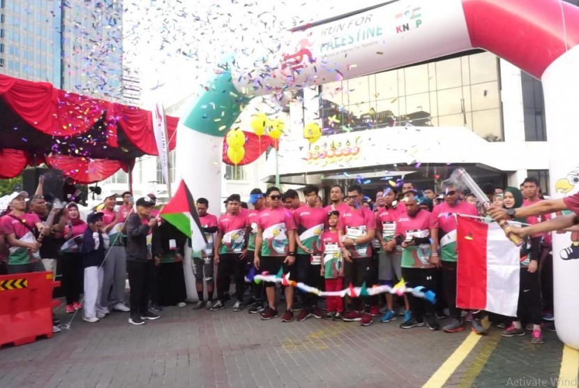 Ribuan Orang Ramaikan Run for Palestine