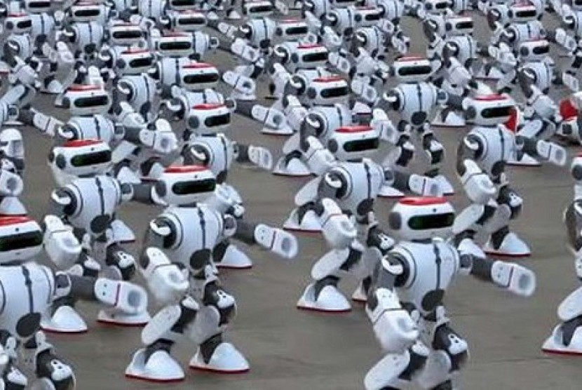 Ribuan Robot Menari Pecahkan Rekor Dunia Guinness.