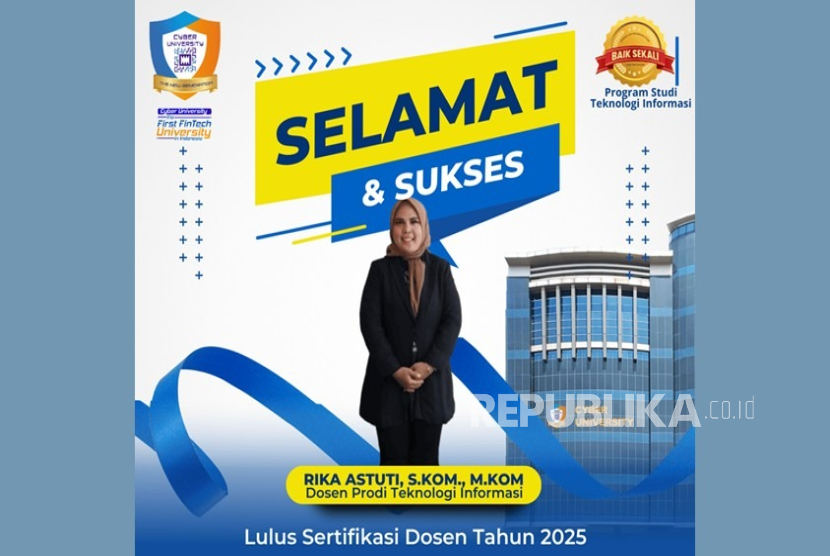 Dosen Prodi TI Cyber University Buktikan Kualitas Pendidik dengan Raih Serdos
