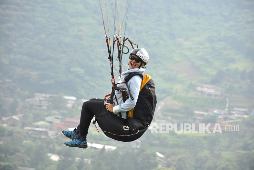 Atlet paragliding Indonesia. (ilustrasi)