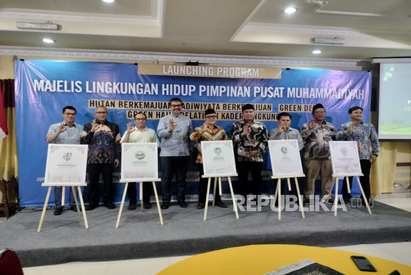 Rilis program lingkungan MLH Muhammadiyah di Jakarta, Jumat (21/3/2025).