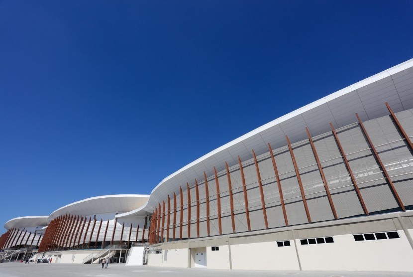 Rio de Janeiro membuka multi hall baru di Taman Olimpiade untuk Olimpiade 2016 di Rio de Janeiro, Brasil.
