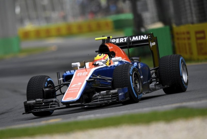 Rio Haryanto saat sesi latihan pertama GP Australia.