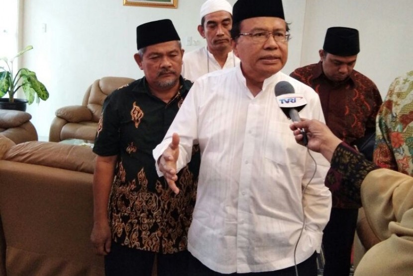 Rizal Ramli di sela acara Konggres Umai Islam Sumatra Utara di Medan (31/3).