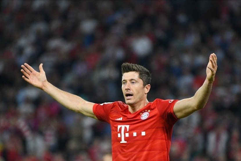 Penyerang Bayern Munchen Robert Lewandowski