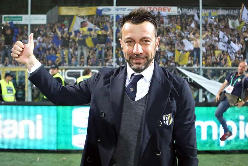 Pelatih Parma Roberto D'Aversa.