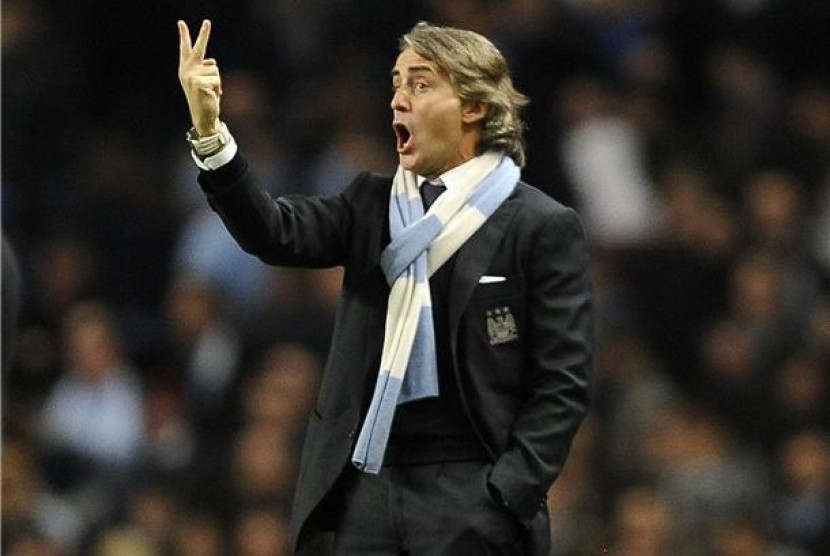 Roberto Mancini, manajer Manchester City