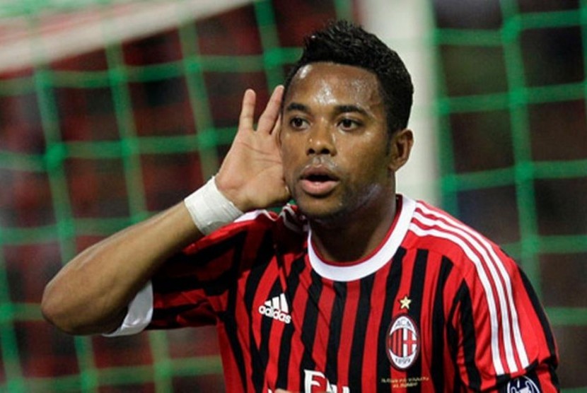 Robinho saat berseragam AC Milan.