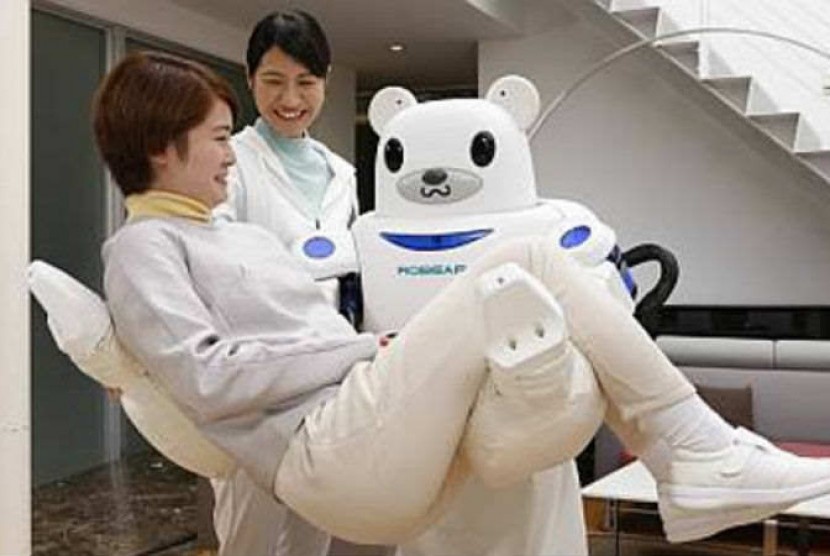 Robot Robear yang akan menjalankan fungsi sebagai perawat.