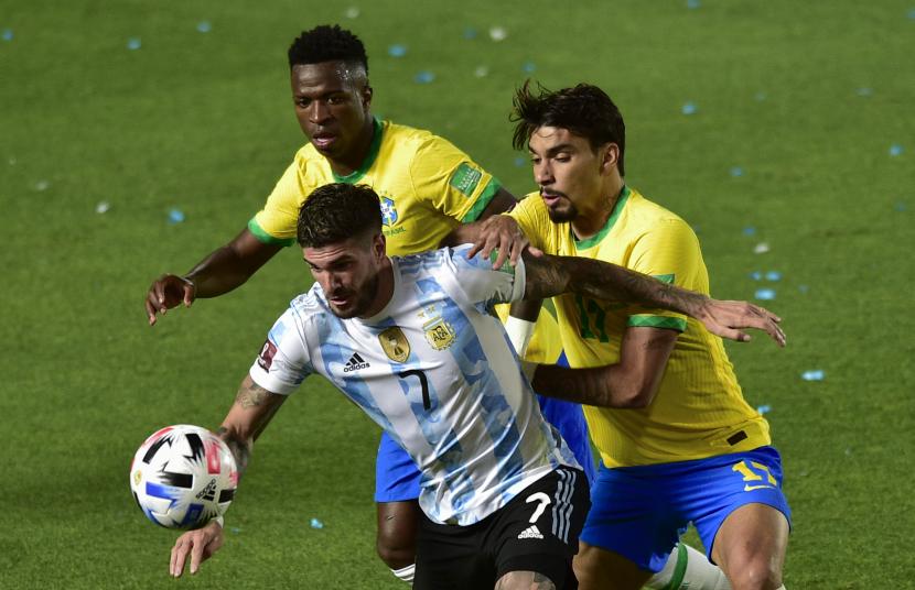 Laga Brasil vs Argentina (ilustrasi).