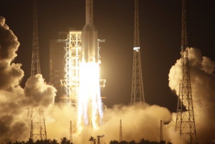 Perusahaan rintisan roket asal Cina, Galactic Energy, berambisi untuk menyaingi SpaceX (ilustrasi). 