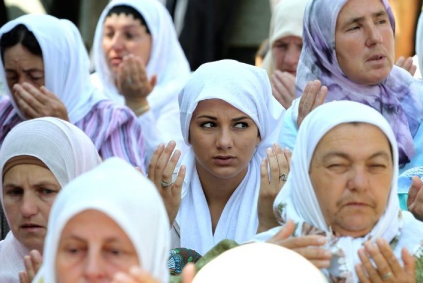 rombongan jamaah haji Bosnia di Makkah.