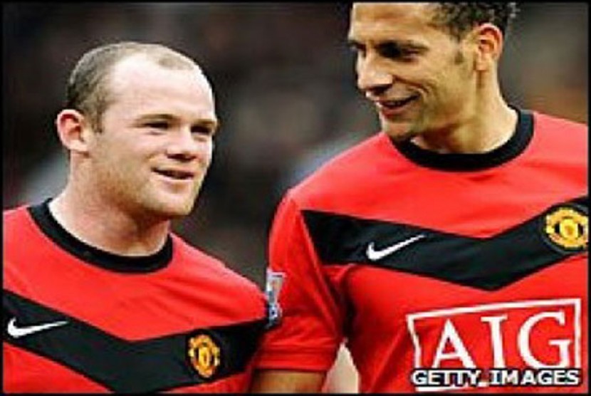 Rooney dan Ferdinand saat masih bersama di MU.