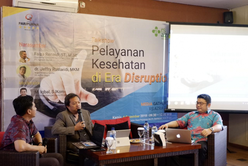 RS Azra, Bogor, menggelar seminar bertema pelayanan kesehatan di era disruptif.