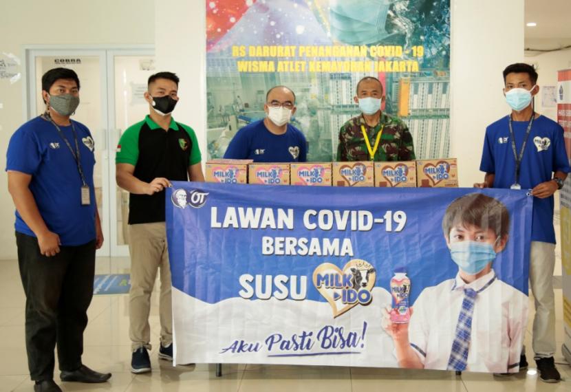 RSDC WIsma Atlet menerima bantuan susu dari OT Group.