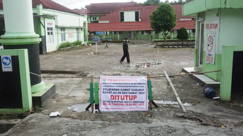 RSUD ditutup / Ilustrasi 