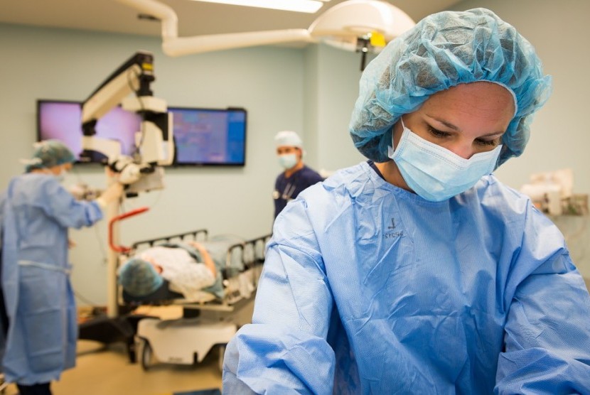 Ruang operasi (ilustrasi). Robotic surgery merupakan cara pembedahan melalui bantuan alat robotik.