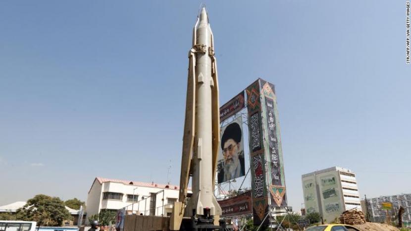 Rudak Shahab-3  diperlihatkan Iran di Tehran pada September  2019. 