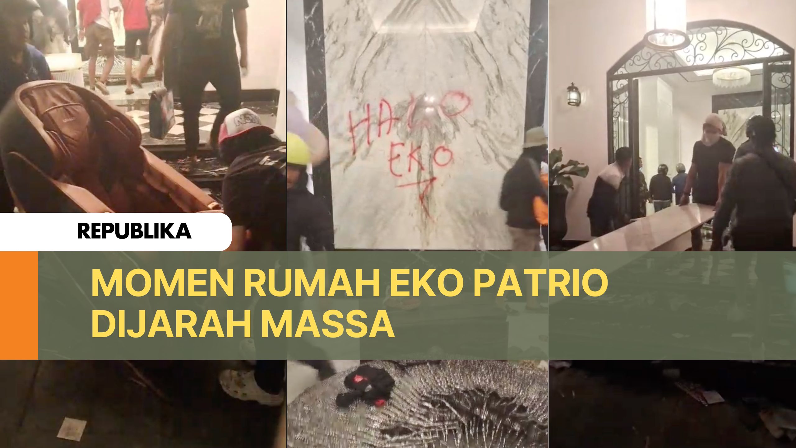 Momen Rumah Eko Patrio Dijarah Massa
