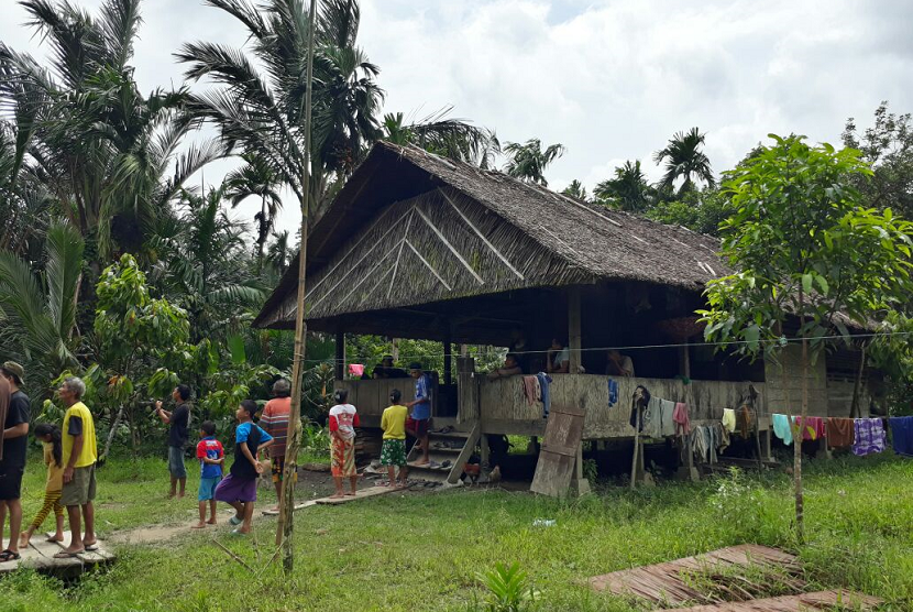 Rumah di Mentawai, Sumatra Barat