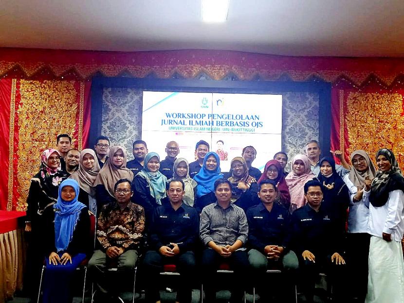 Rumah Jurnal UIN Bukittinggi Gelar Workshop Pengelolaan Jurnal Ilmiah Berbasis OJS, Kamis (14/7/2022).