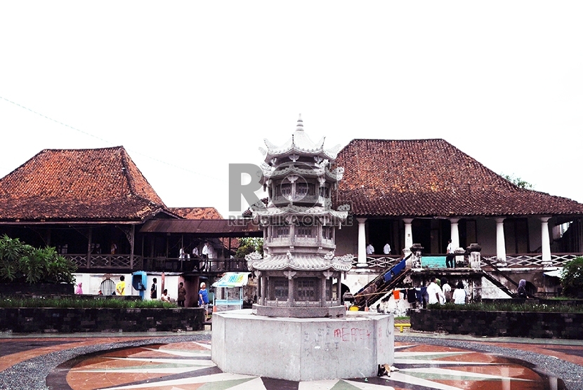 Rumah Kapitan Tjoa Ham Him yang merupakan bangun terbesar di Kampung Kapitan, Palembang, Sumsel. (Republika/Maspril Aries).