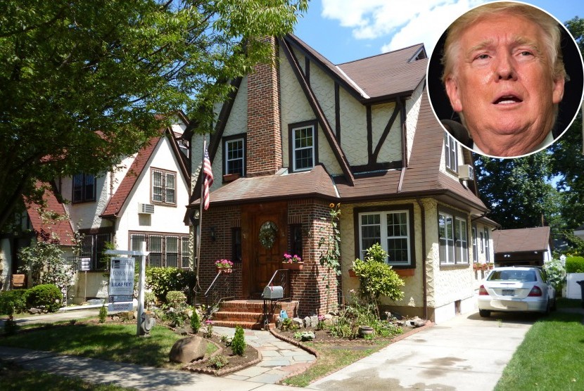 Rumah masa kecil Donald Trump.