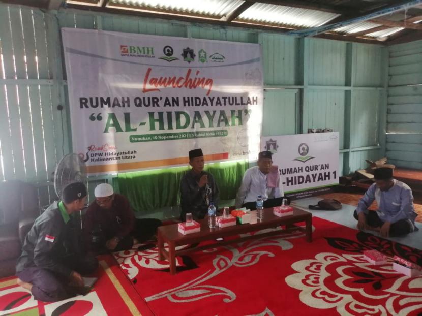 Rumah Quran Al-Hidayah, salah satu Rumah Quran yang diresmikan oleh Laznas BMH di Nunukan, Kalimantan Utara, Ahad (14/11).
