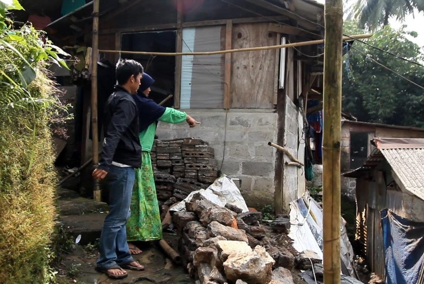 Rumah Sriyono di Kelurahan Srengseng Sawah, Kecamatan Jagakarsa, Jakarta Selatan.