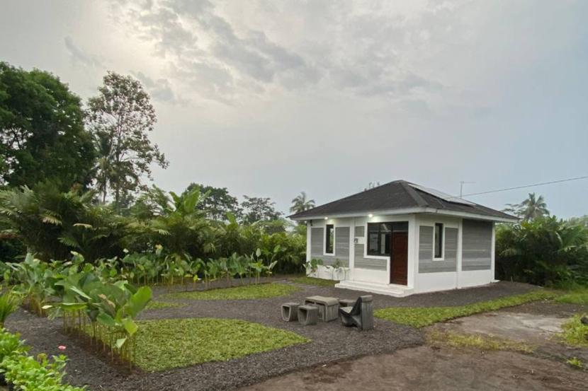 Rumah tapak yang berada di Turi, Sleman, dibangun menggunakan teknologi 3D Construction Printing oleh Autoconz.