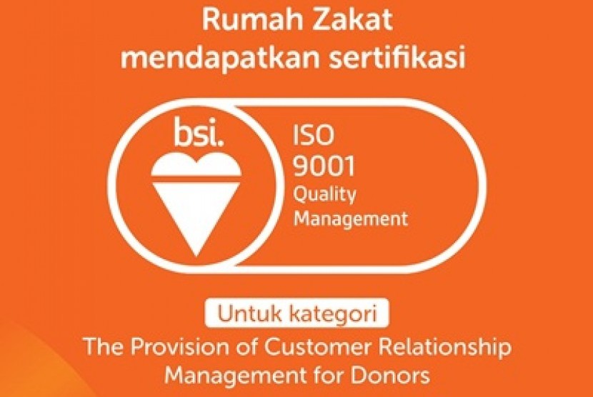 Rumah Zakat kembali mendapatkan setifikasi ISO 9001:2015. 