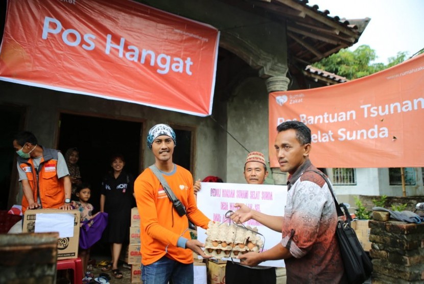 Rumah Zakat membuka posko di Lampung dan Banten.