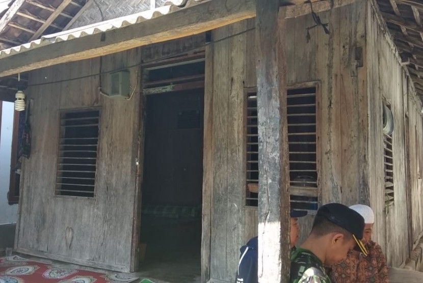 Rumah Zohri di Dusun Karang Pangsor, Desa Pemenang Barat, Kecamatan Pemenang, Kabupaten Lombok Utara, Provinsi Nusa Tenggara Barat (NTB).