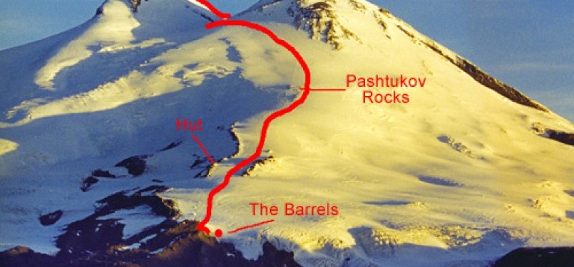 rute pendakian gunung elbrus