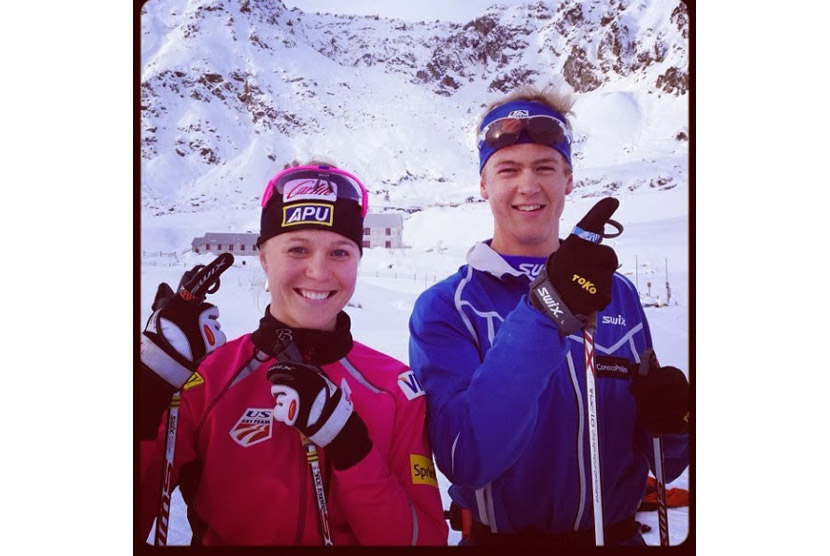 Sadie Bjornsen (kiri) dan Erik Bjornsen