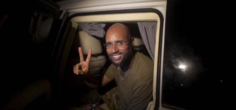 Saif al-Islam tiba di Hotel Rixos, Tripoli