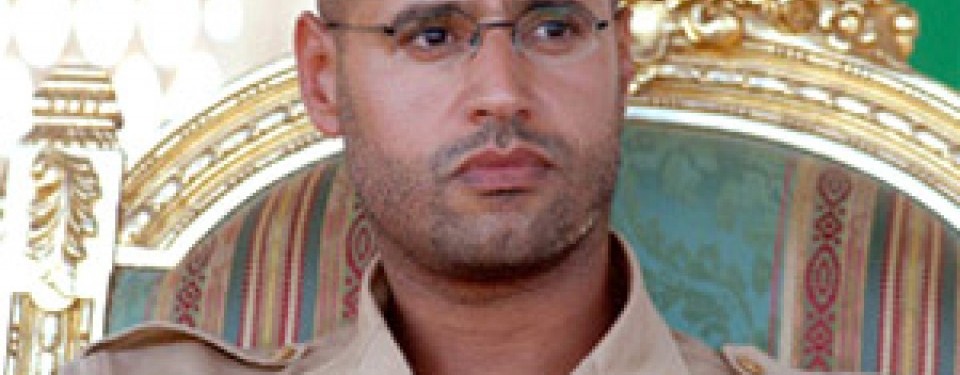 Saiful Islam Qaddafi, putra pemimpin Libya, Kolonel Muammar Qaddafi.