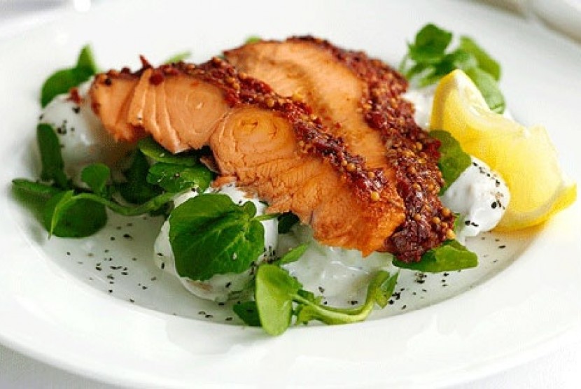 Sajian Salmon