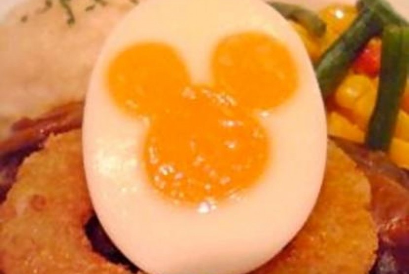 Sajian telur unik salah satu keajaiban di Disneyland 