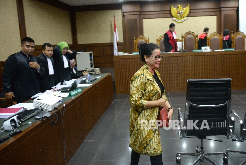 Miryam S Haryani saat bersaksi di persidangan di Pengadilan Tipikor, Jakarta (ilustrasi) 