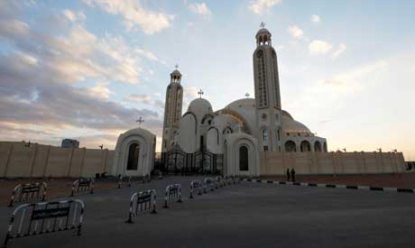 Sala satu bangunan gereja Ortodoks Koptik di di New Administrative Capital (NAC), sebelah Timur Kota Kairo, Mesir.