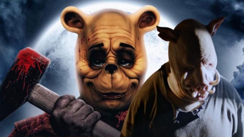 Salah satu adegan dalam film horor Winnie-the-Pooh: Blood and Honey. Poohniverse: Monsters Assemble pada 2025.