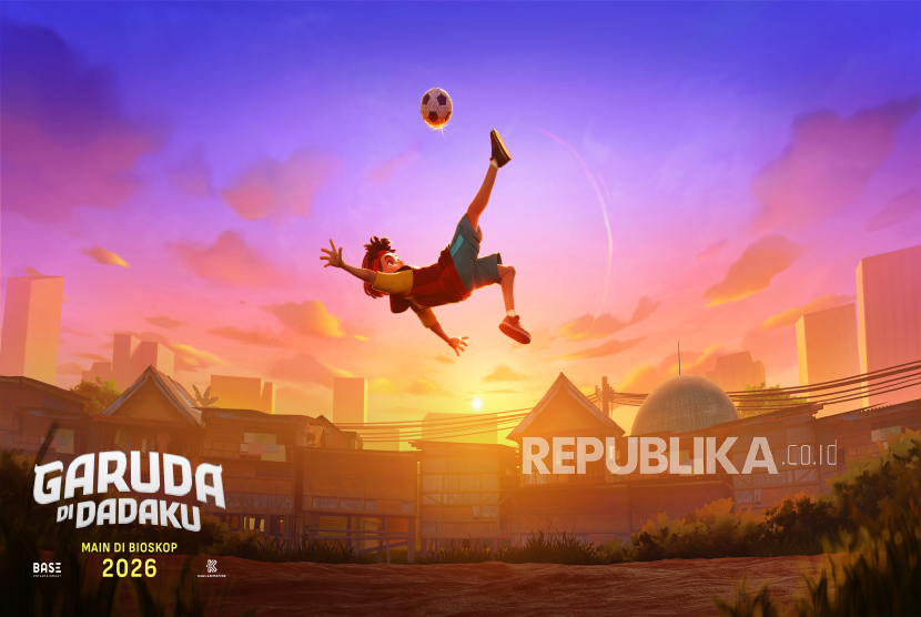 Salah satu adegan di film animasi Garuda di Dadaku. Film ini merilis first look pada Jumat (1/8/2025).