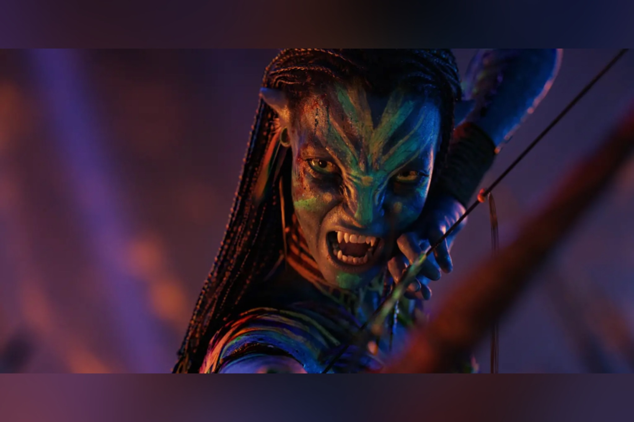 Salah satu adegan di film Avatar: Fire and Ash. Dalam film ini, Varang akan menjadi karakter antagonis.